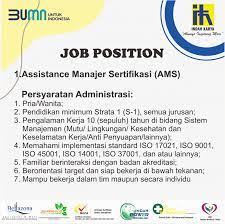 Selain alasan gaji bumn yang gede, bekerja di badan usaha yang modalnya dimiliki negara ini akan membuat seseorang mendapat beragam benefit. Lowongan Kerja Bumn Pt Indah Karya September 2020 Rekrutmen Lowongan Kerja Bulan April 2021