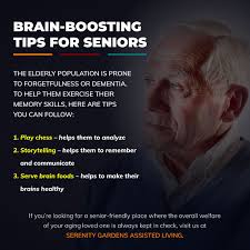 Brain Boosting Tips For Seniors The Elderly Population Is Prone To Forgetfulness Or Dementia To Help The How To Memorize Things Memories Medical Prescription