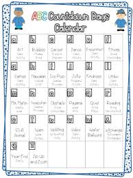 14 Alphabet Countdown Calendars Here Comes The End Of The Year School Countdown End Of Year Preschool Graduation