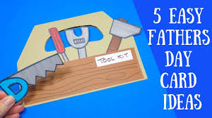 Simple things are always the best and this diy shirt card can't be easier to make. 5 Easy Fathers Day Card Ideas Paper Craft For Kids Youtube
