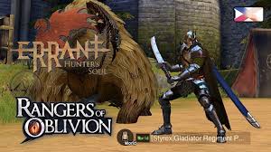 The game will take the user to a fantasy world where humans coexist with monsters. Rangers Of Oblivion Vs Errant Hunters Soul New Weapon Warblade Youtube