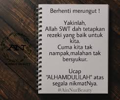 Ingin rezeki lancar dan dicintai allah, baca dan amalkan amalan yang penuh keutamaan: Ainnur Beauty Hq Percaya Dengan Rezeki Yang Allah Beri Pada Kita Sentiasa Merasa Cukup Dengan Apa Yang Ada Assalamualaikum Sahabat2 Hebat Cikain Kaklongainnurbe Auty Facebook
