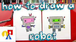 Kids and beginners alike can now. How To Draw A Cartoon Robot Art For Kids Hub