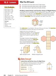 Grade 6 math worksheets on finding the volume and surface area of rectangular prisms. Surface Areas Of Prisms And Cylinders Pdf Free Download