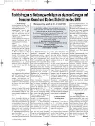 Bearbeitet durch die geschäftsstelle des gutachterausschusses für grundstückswerte im kreis coesfeld im auftrag der gemeinde. Rechtsfragen Zu Nutzungsvertragen Zu Eigenen Garagen Auf