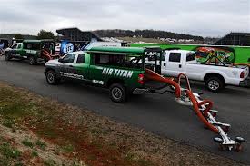 It features a drying unit in the bed of a toyota tundra that blows out air at 568 mph and 70 degrees warmer than the ambient temperature. Nascar Latest Version Of Cutting Edge Track Drying Technology Air Titan 2 0 Unveiled The Final Lap Weekly