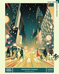 Huge selection of jigsaw puzzles. New York Puzzle Company Transit Posters Moonlight Moment 1000 Piece Jigsaw Puzzle New York Puzzle Company In This Moment Starry Night Sky Moonlight