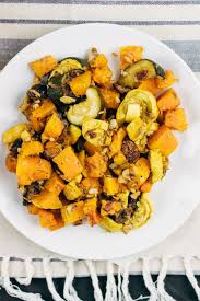 Roasted Butternut Squash With Zucchini And Rosemary Recipe Roasted Butternut Roasted Butternut Squash Side Recipes