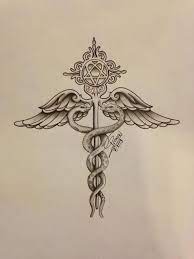 The worthiness of the medical symbol has been debated for a long time. Medical Symbol Nace Sketch Tattoo Picture At Checkoutmyink Com Medical Tattoo Caduceus Tattoo Heartagram Tattoo