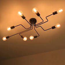 Modern led lighting fixture pendants rods of god. Living Room Vintage Ceiling Lights Novocom Top