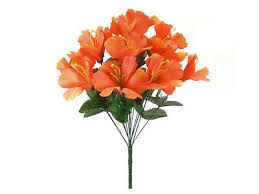 A wide variety of artificial hibiscus flower options are available to you, such as occasion, type. Orange Hibiscus Bush Artificial Silk Flowers 18 Bouquet 14 3412or 9 51 Picclick Uk