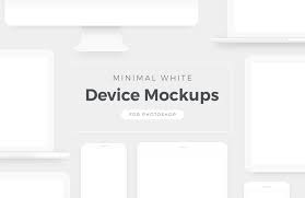 Free Minimal White Device Mockups In 2020 Free Mockup Mockup Mockup Design