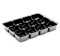 Black 12 Choc Cav Insert Tray - 159mm x 112mm 32mm