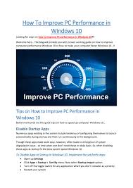 Reduce the amount of apps. How To Improve Pc Performance In Windows 10 How To Speed Up Windows 10 With Command Prompt By Digital Nishi Issuu