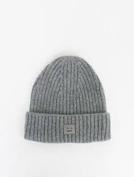Acne Studios Mini Pansy Hat Dark Grey Melange Swedish Fashion Fashion Labels Acne Studios