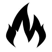 Simple Black Flame Clipart Clipart Flame Flameicon