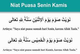 Puasa senin kamis merupakan ibadah puasa mingguan yang dilakukan di hari senin dan kamis. Niat Puasa Senin Kamis Dan Doa Berbukanya Sesuai Sunnah Rasul