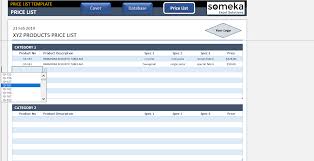 E verything can be included in a price list! Price List Template In Excel Free Editable Product Price Sheet