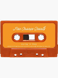 Rex Orange County Loving Is Easy Cassette Sticker In 2020 Orange Aesthetic Orange Wallpaper Orange