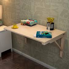 Ya sea en la cocina, un dormitorio o, incluso, en el pasillo puede ser necesario una mesa abatible que se mantenga pegada al muro mientras no se usa, y sólo cuando necesitemos tomar desayuno, hacer una tarea o planchar se abre para tener una superficie firme y cómoda. Escritorio Plegable Para Cocina Y Comedor Escritorio Con Caballete Zyifan Mesa Abatible De Madera Maciza Montada En La Pared Oficina En Casa Escritorio Para Computadora Mesa Para Ninos Hogar Y Cocina Muebles