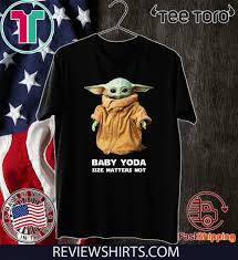 Baby Yoda Size Matters Not Mery Christmas T Shirt Breakshirts Office