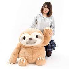 Namakemono No Mikke Plush Super Jumbo Sloth Plush Kawaii Plush Cute Stuffed Animals
