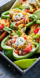 Baked Bell Pepper Tacos Recette Avec Images Recettes De Cuisine Nourriture Repas
