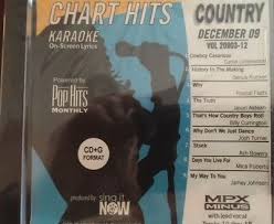 Pop Hits Monthly Karaoke December 09 Country Cd G New