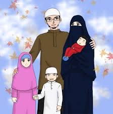  Gambar Kartun Keluarga Islami Bercadar Islamic Cartoon Classic Cartoon Characters Family Cartoon