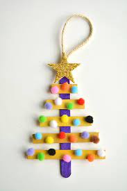 Glittering Popsicle Stick Christmas Trees Recipe Christmas Crafts Diy Christmas Crafts For Kids To Make Easy Christmas Diy