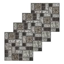 Give your room a floor with elegance & durability. Floor Tiles Self Adhesive Vinyl Flooring Kitchen Bathroom Charcoal Stone Effect Ebay