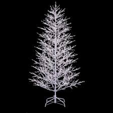 Ge 7 Ft White Winterberry Branch Tree With Led Lights Outdoor Christmas Tree Led Christmas Tree Lights Led Christmas Tree