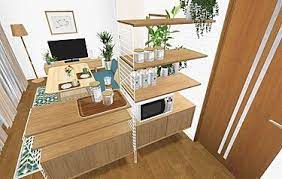 10畳 壁付けキッチンのldk 収納と間仕切りを考えた家具のレイアウト roomco ルムコ 家具のレイアウト 壁付けキッチン 狭いリビング レイアウト