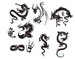 Black And White Tattoo Stencil Designs Japanese Tattoo In 2020 Dragon Tattoo Stencil Small Dragon Tattoos Chinese Dragon Tattoos