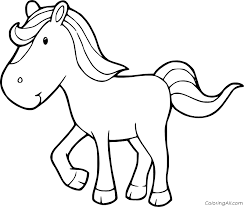 All you need is photoshop (or similar), a good photo, and a couple of minutes. Horse Coloring Pages Coloringall