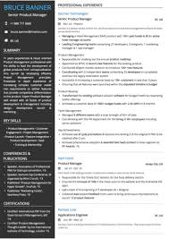 It has everything you need: Free Senior Product Manager Resume Sample 2020 By Hiration
