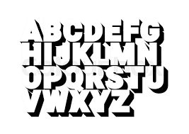 3d block letters are great for headings, posters, and birthday cards. 3d Font Alphabet Poster Style Stock Vector Colourbox