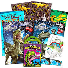 Jurassic world is a 2015 american science fiction adventure film directed by colin trevorrow jurassic world coloring pages are a good way to help children to develop their habit of coloring and painting introduce them new colors improve the creativity and motor skills. Jurassic World Coloring Book Set With Stickers And Posters 3 Books Walmart Canada