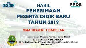 Bagi anda yang lewat daftar kelahiran dan gagal melakukan pendaftaran secara online, anda boleh daftar secara manual di ppd selepas 15 disember 2019 ibu bapa perlu membuat pendaftaran kali pertama untuk akaun sendiri sebelum membuat permohonan ke tahun 1 dan ke sekolah kawalan. Hasil Ppdb Sman 1 Babelan Tahun 2019 Sman 1 Babelan