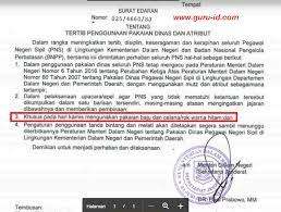 Surat edaran ini disampaikan tjahjo kepada jajaran pejabat di kementerian dan lembaga negara. Aturan Baru Seragam Pns 2019 Surat Edaran Kemendagri Nomor 025 4660 Sj Info Pendidikan Terbaru