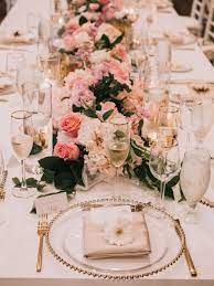 Can You Spot The Subtle Disney Theme Of This Pink And White Wedding Pink And White Weddings Pink Wedding Theme Wedding Table Pink