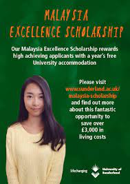 The university of sunderland is a university located in sunderland in the north east of england. Malaysia Excellence Scholarship University Sunderland