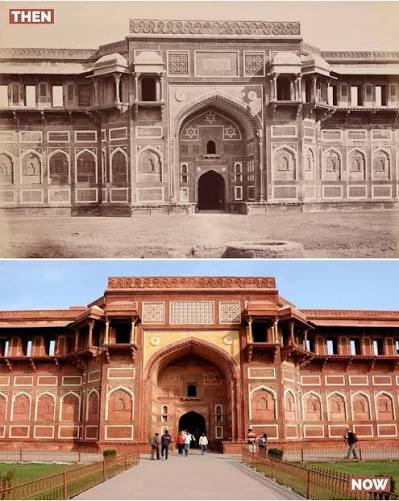 The Khas Mahal of the Agra Fort, Agra, India in 1875.