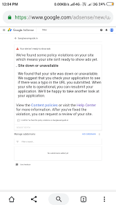 You see a message similar to the one below on your device's lock screen:. Adsense Says My Site Is Down Or Unavailable How To Solve This Problem And What Problem In My Blog Google Adsense Community