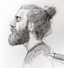 Dessin portrait jeune femme avec ornement sur le visage, l. Garcon Image Dessin Noir Et Blanc Dessiner Un Visage Homme Dessin Realiste Avec Les Differentes Cheveux Yeux Lev Sketches Drawing Sketches Portrait Drawing