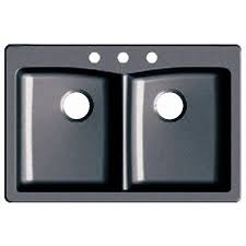 hole double bowl kitchen sink