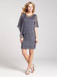 Laura Petites For Women 5 4 And Under The Grey Coloured Lace Of This Shift Dress Whispers Quiet Soph Mother Of Groom Dresses Special Dresses Mothers Dresses