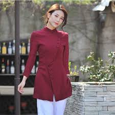 Delightful Cotton Flax Modern Chinese Blouse Claret Chinese Shirts Blouses Women Chinese Blouse Chinese Style Dress Blouses For Women