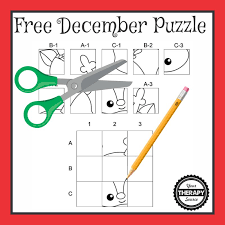 Biology puzzles for more lesson ideas, . December Cut And Paste Free Pdf Your Therapy Source
