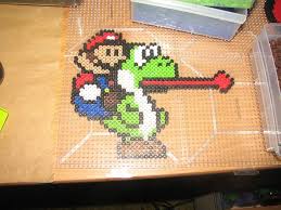 Mario Riding Yoshi Perler Yoshi Mario Perler